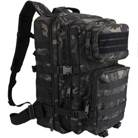 ProCase Tactical Backpack Bag 40L Large 3 Day Military Army Outdoor Assault Pack Rucksacks Carry Bag Backpacks -Camoblack
