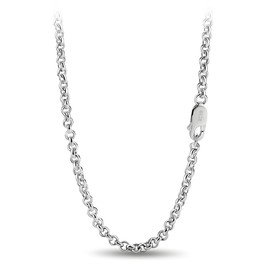 SHIBIDEBAOHUA Solid 925 Sterling Silver Rolo Chain Necklace, 3mm Round Cable Chain Link with Lobster Clasp, 16" to 30" Length for Men & Women (30")