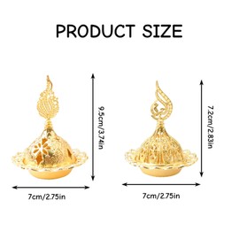 HICOHAND Incense Burner, 2 PCS Coil Incense Burner Cone Incense Burner Holder for Yoga Meditation Gifts for Women Men