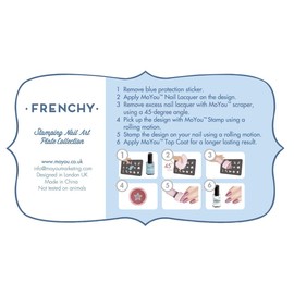 MoYou -London Frenchy Collection Stamping Plate | Frenchy Collection Nail Design Stencils Nail Art Manicure Pedicure (Frenchy 04)