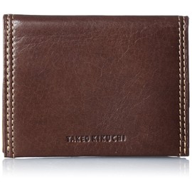 Takeokikuchi Men's Coin Purse, Box, Soft Antique, dark brown