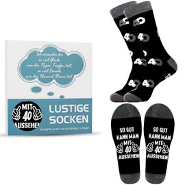 Jeasona Birthday Socks, Gift Ideas for Men, 60, 50, 40, Funny Decorative cotton.