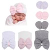 DRESHOW Newborn Baby Hat Mittens Hospital Hat Beanie Infant Hats