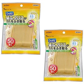 [Bulk Purchase] Shebis Daily Wide Floss 50 Pieces [x 2]