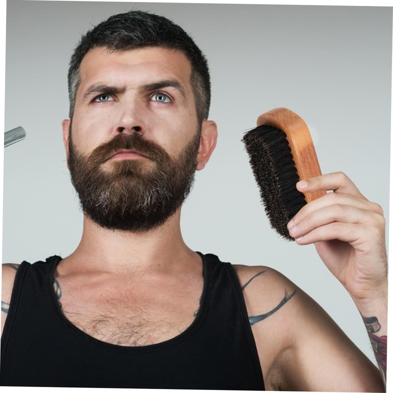 Gatuida 2pcs Beechwood Grooming Brush for Men Versatile Hair Styling