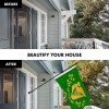 UD_G128 Combo Pack: 6 Ft Tangle Free Spinning Flagpole (Black)