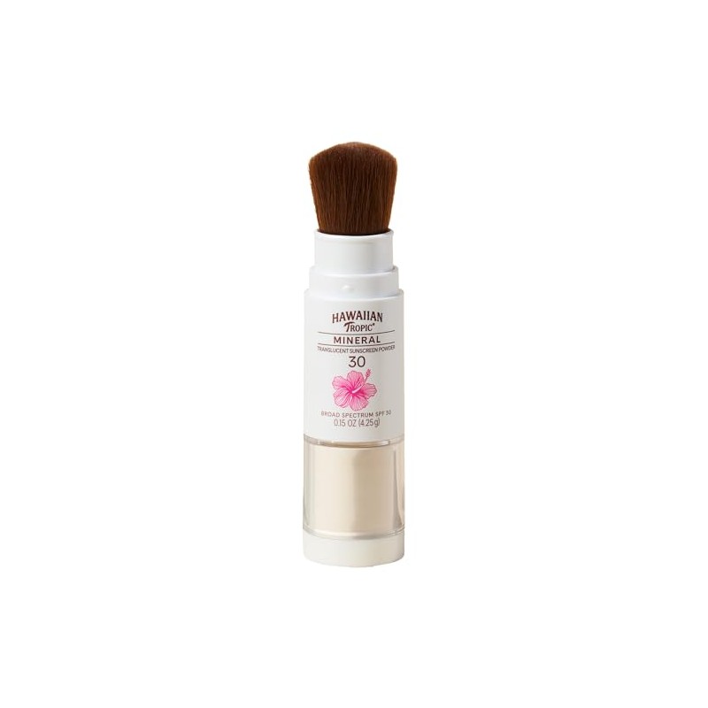 Hawaiian Tropic - Brocha Para Polvo Mineral, Spf 30