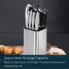KITCHENDAO XL Stainless Steel Universal Knife Block Holder Without Knives,