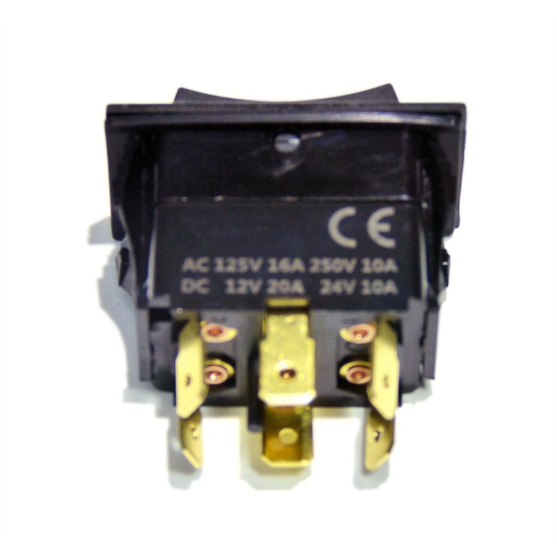 Genssi Rocker Switch On Off On Momentary Type DPDT 12V