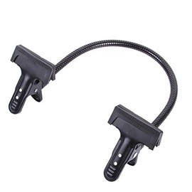 Foto4easy 50cm Photo Studio Lighting Light Stand Aluminum Alloy Flexible Gooseneck Tube with 2 Heavy Duty Clamp at The End