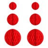 SEWACC Honeycomb Balls, Red Lantern, Decoration, Hanging, Honeycomb, Paper Decoration,