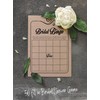 Inkdotpot 50 Fill In Style Kraft Bingo Game Cards For