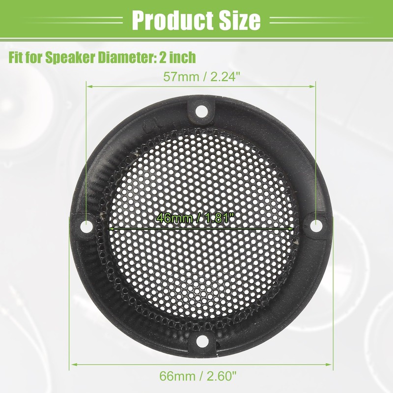 ACROPIX Universal 2" Car Speaker Grills Cover Mesh Round 2