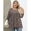 LOMON Plus Size Spring Clothes for Women 3/4 Length Sleeve