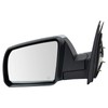TRQ Left Mirror Power with Heat Manual Folding with Chrome Cover Drivers Side Compatible with 2007-2013 Toyota Tundra TO1320300