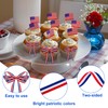 KAKUPPA 55 Yards Patriotic Ribbon Red White Blue, Grosgrain American