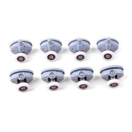 8pcs/set Single Shower Door Rollers Runners Wheels Upperand Down 23mm 25mm In Diameter For Shower Casters Cabin Bathroom (Roller diameter 25mm)