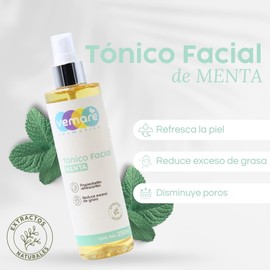 Vemare Cosmetics Tónico Facial De Menta Anti-ácne Y Refrescante 250 ml