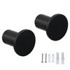 SAYAYO Modern Black Coat Hooks Wall Mounted, Towel Hooks for