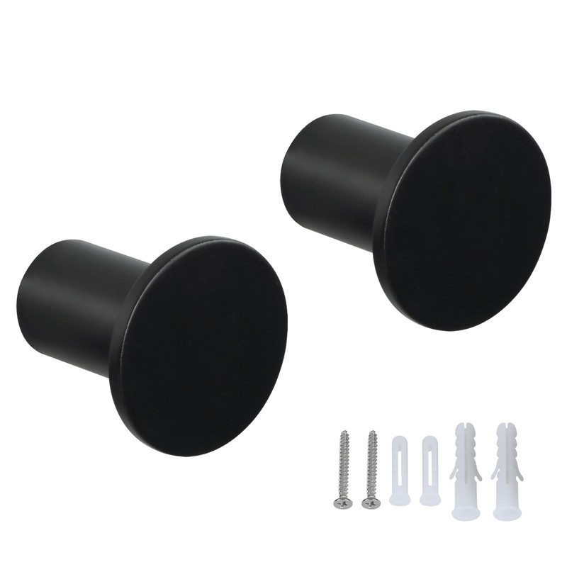 SAYAYO Modern Black Coat Hooks Wall Mounted, Towel Hooks for