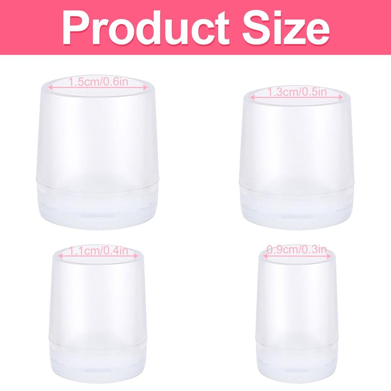 Bojueshaw 8 Pairs High Heel Protectors,Non-Slip Heel Repair Caps Covers,Replacement