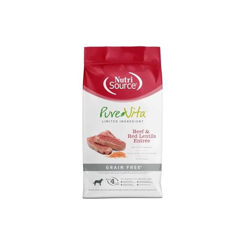PureVita, Beef & Red Lentils Grain Free Entree Dry Dog