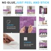 URCOLOR 102-Piece Peel and Stick Backsplash Tiles, 3" x 6"
