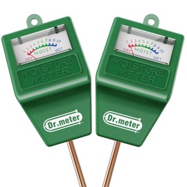 Dr.meter Soil Moisture Meter, 2 Packs Soil Test Kit for Garden Lawn Farm Indoor & Outdoor Use - Soil Tester Hygrometer Sensor for Houseplants - Plant Water Meter-No Battery Needed, Gardening Gifts