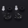 Bling Crystal Rhinestone Screw Caps Covers + Rust Resistant Stainless