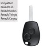 HooRLZ Key Shell for Renault Clio Modus Twingo Kangoo Key,