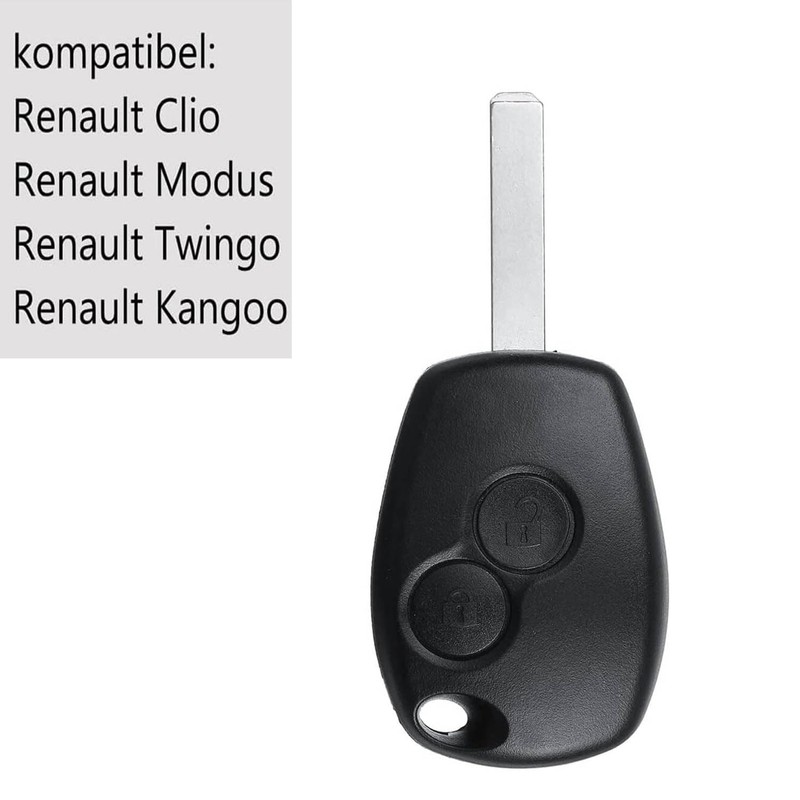 HooRLZ Key Shell for Renault Clio Modus Twingo Kangoo Key,