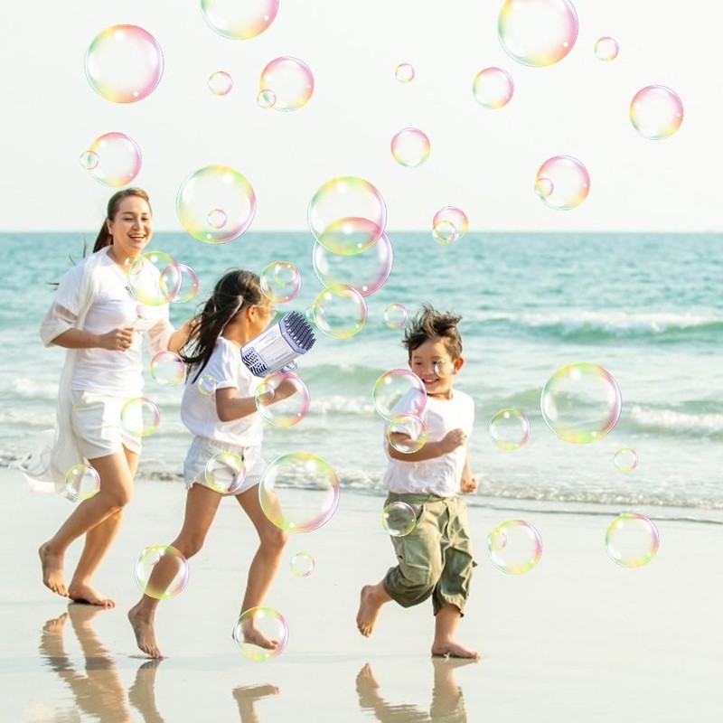 69 Holes Automatic Bubble Maker Kids Outdoor Electric Bubble Machine