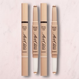 Too Cool for School Art Class Dual Contour Stick, No. 03 NEUTRAL DUO, 2 pieces / 투쿨포스쿨 아트클래스 듀얼 컨투어 스틱, 03호 NEUTRAL DUO, 2개