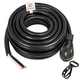 25Ft 50Amp Generator Extension Cord 6 Gauge STW 6/3+8/1 Generator Cord 14-50P Removed Outer Jacket RV/Generator Power Cord
