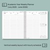 POPRUN Agenda 2025-2026 (8.5'' x 10.5'') Academic Year Planner (July