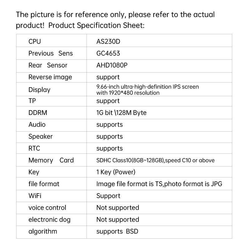 4K Car DVR, Car Rear View Mirror DVR, Car Rear