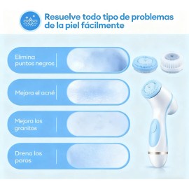 Cepillo Facial Eléctrico Usb Inalámbrico 2 Velocidades