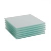 Harbour Housewares Glass Coasters - Square - 10cm - White