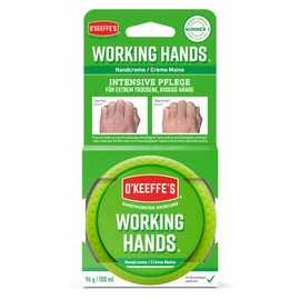 O'Keeffe's Working Hands, 96g Tiegel - Handcreme für extrem trockene, rissige Hände | Erhöht sofort den Feuchtigkeitsgehalt, bildet eine Schutzschicht und verhindert Feuchtigkeitsverlust