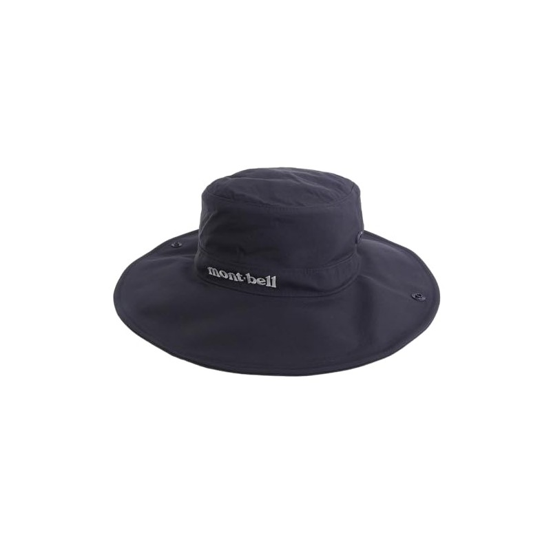 Montbell 1108743 Wide Brim Hat, Men's, Women's, Small, Nylon, Black,