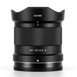 VILTROX 40mm F2.5 Z Mount Lens, AF 40mm f/2.5 Full Frame Large Aperture Lens for Nikon Z Mount Z5 Z6 Z6II Z7 Z7II Z8 Z9 Z30 Z50 Zfc Zf