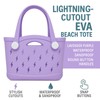 GripEase EVA Material Light Purple Beach Tote Bag Lightweight Durable