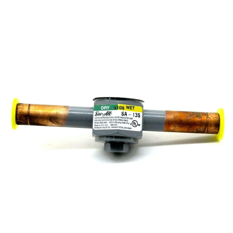 SPORLAN SA-13S 3/8 INCH ODF, Indicator REFRIGEATION Liquid, Moisture &