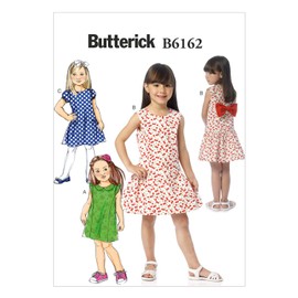 Butterick Patterns B6162CL0 Childrens's/Girls' Dress Sewing Template, CL (6-7-8)