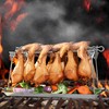 Chicken Leg Rack for Grill with Drip Tray Chicken Wing