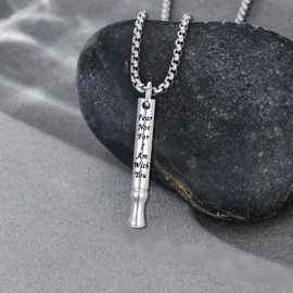 LEECCI Quit Stop Smoking Necklace 925 Sterling Silver Anxiety Breathing Pendant Breathlink Stress Relief Jewelry Gift for Men Women