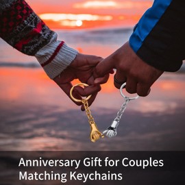 Pinky Promise Matching Keychains Gifts Valentines Day Gifts for Him Her Boyfriend Girlfriend Best Friend Matching Keychains for Couples Wife Husband One Year Anniversary Christmas Birthday Gifts
