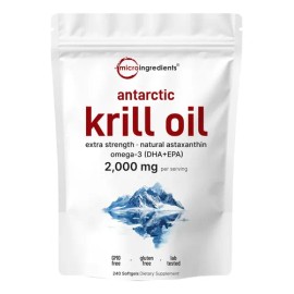 Krill Oil Antártico 2000 Mg 240 Softgels - Omega-3 Epadha                                                                                             