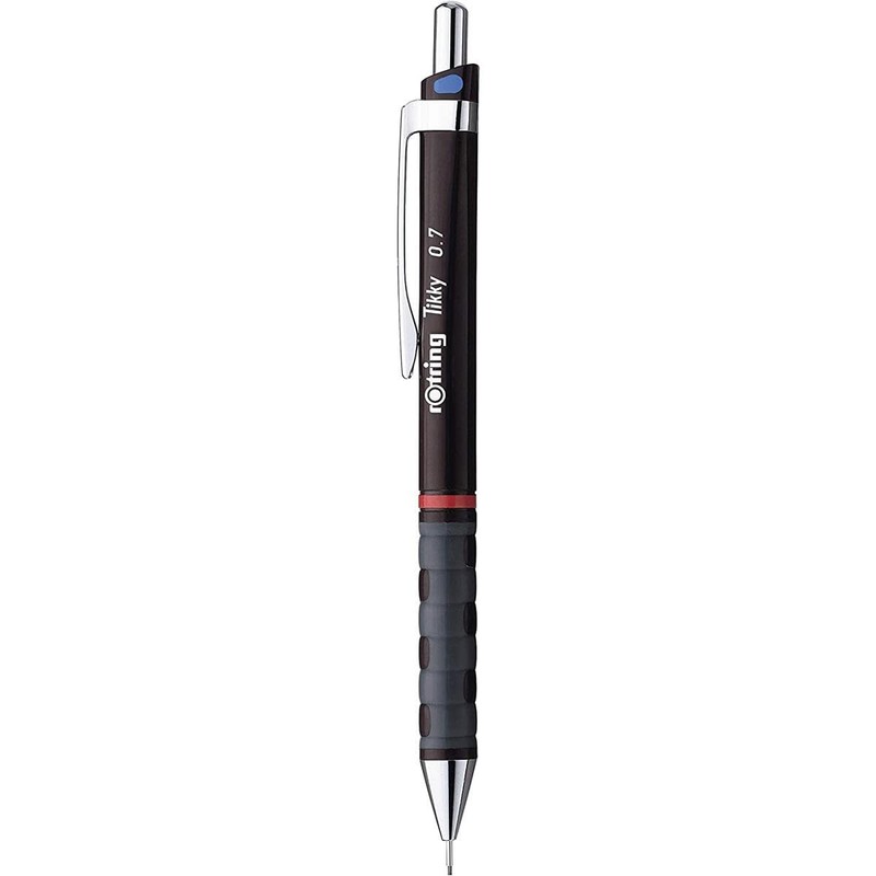 rOtring Tikky Mechanical Pencil Set, HB 0.7 mm, Burgundy, Includes