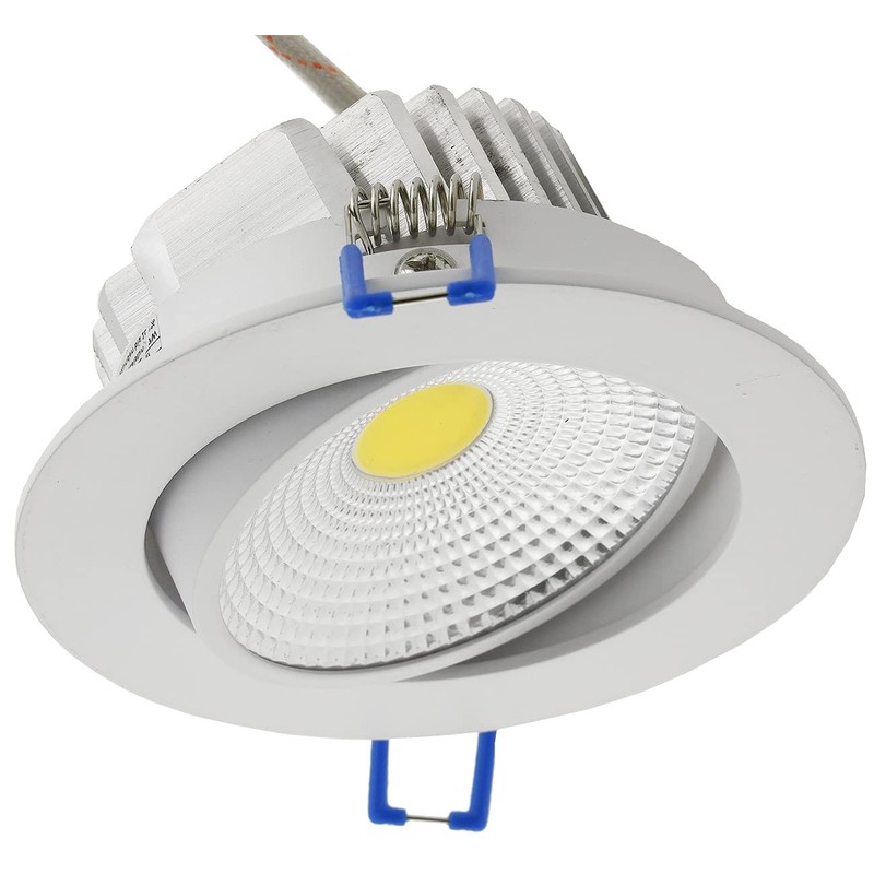 COB LED Recessed Luminaire "- 7" White 7W 450lm Warm